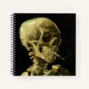 Van Gogh Smoking Skeleton Notizbuch