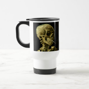Van Gogh Smoking Skeleton Reisebecher