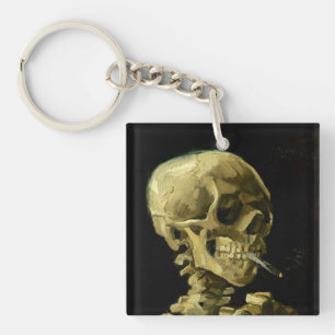 Van Gogh Smoking Skeleton Schlüsselanhänger