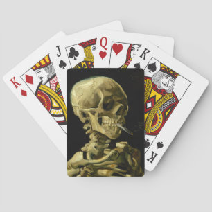 Van Gogh Smoking Skeleton Spielkarten