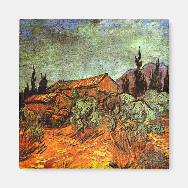 Van Gogh - Snowy Landscape Magnet (Vorne)