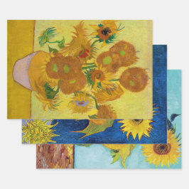 Van Gogh, Sonnenblume Geschenkpapier Set