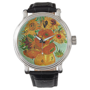 Van Gogh - Sonnenblumen 12, Still Life Vase Armbanduhr