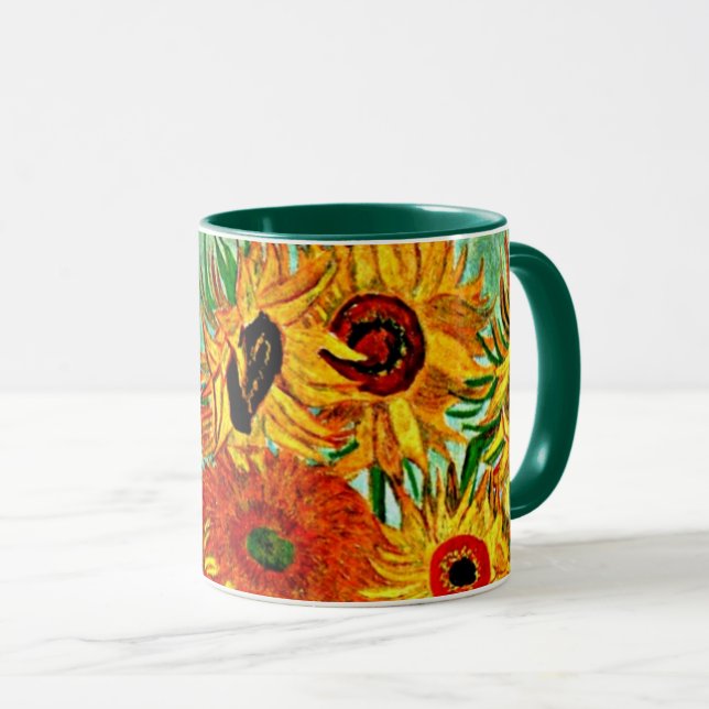 Van Gogh - Sonnenblumen 12, Tasse (VorderseiteRechts)