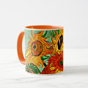 Van Gogh - Sonnenblumen 12 Zweifarben-Kaffeetasse Tasse