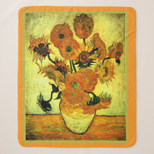 Van Gogh - Sonnenblumen 14, berühmtes Bild, Sherpadecke
