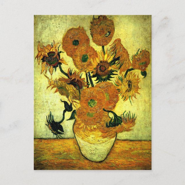 Van Gogh - Sonnenblumen, 14 Postkarte (Vorderseite)