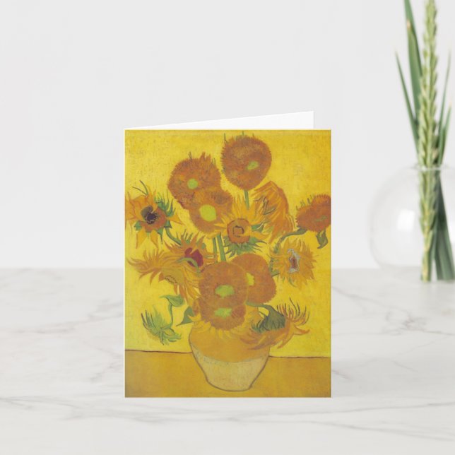 van Gogh - Sonnenblumen (1888) Karte (Vorderseite)
