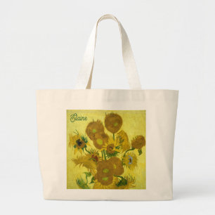 Van Gogh Sonnenblumen-Feinmalerei Jumbo Stoffbeutel