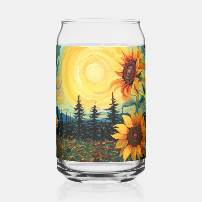 Van Gogh Sonnenblumen Gemälde Dosenglas (Links)