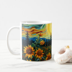 Van Gogh Sonnenblumen Gemälde Kaffeetasse