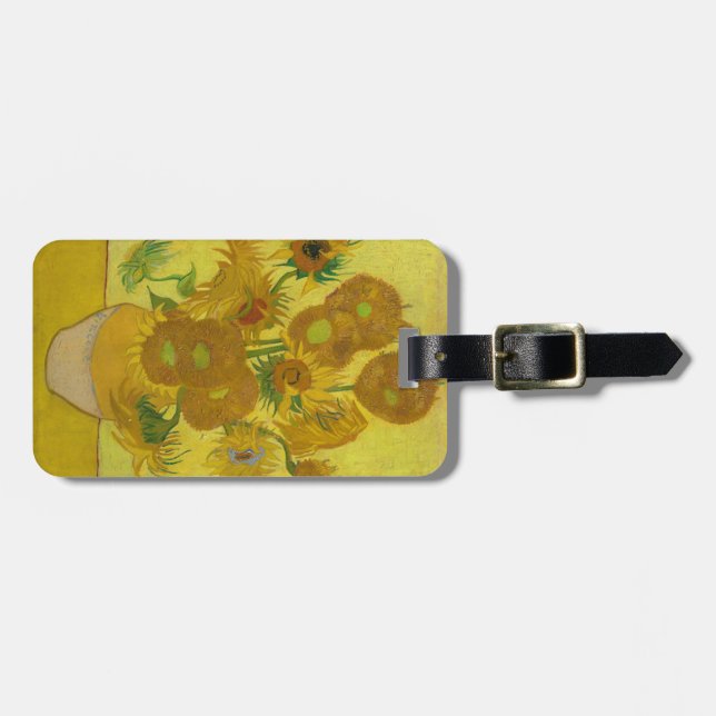 Van Gogh Sonnenblumen Gepäckanhänger (Vorderseite horizontal)