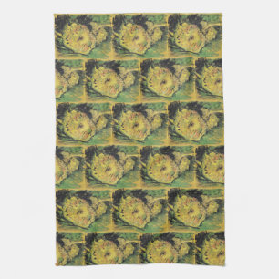 Van Gogh Sonnenblumen - Helle gelbe Blumenkunst Geschirrtuch