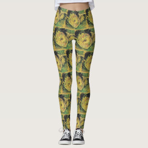 Van Gogh Sonnenblumen - Helle gelbe Blumenkunst Leggings