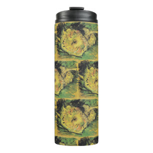 Van Gogh Sonnenblumen - Helle gelbe Blumenkunst Thermosbecher