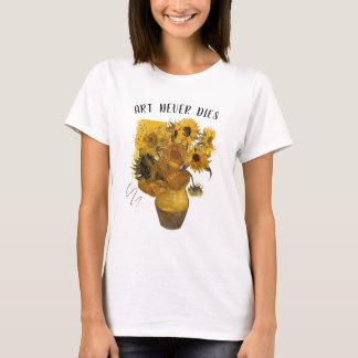 Van Gogh Sonnenblumen Künstlerisches Florales Stre T-Shirt