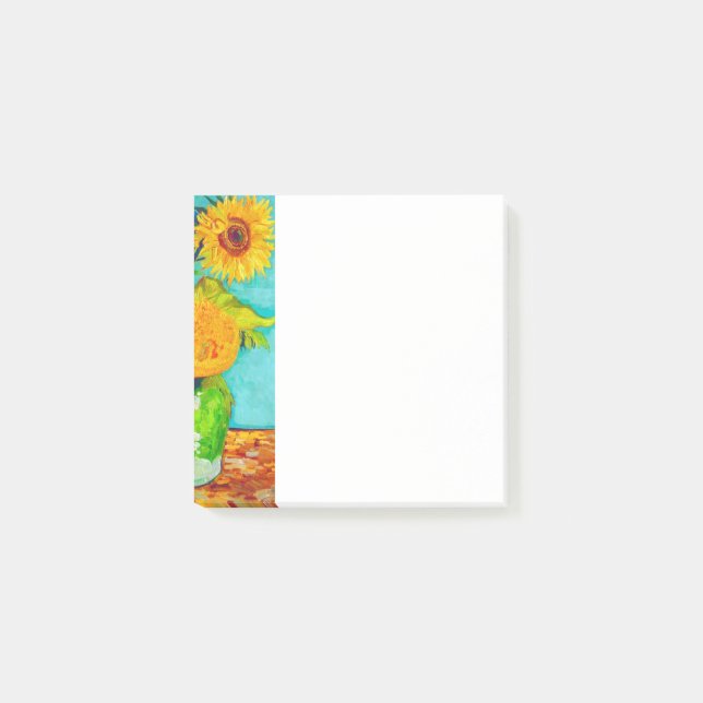 Van Gogh Sonnenblumen  Post-it Klebezettel (Vorderseite)