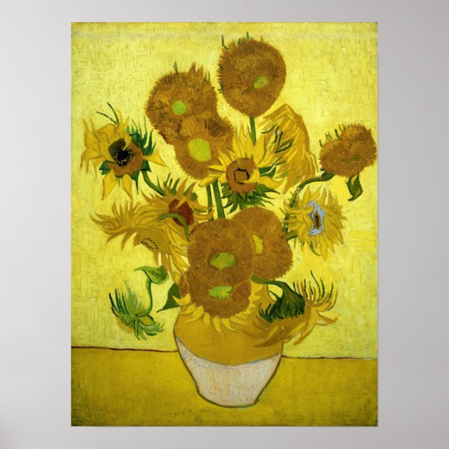 Van Gogh - Sonnenblumen Poster (Vorne)