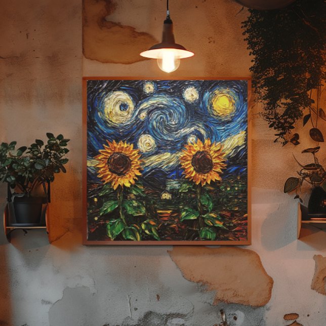 Van Gogh Sonnenblumen und Sternennacht Poster (Von Creator hochgeladen)