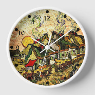 Van Gogh: Starke Hütten im Sonnenschein Uhr