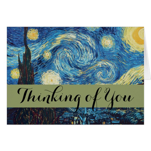 Van Gogh Starry Classic Nuit Impressionnisme Art (Devant horizontal)