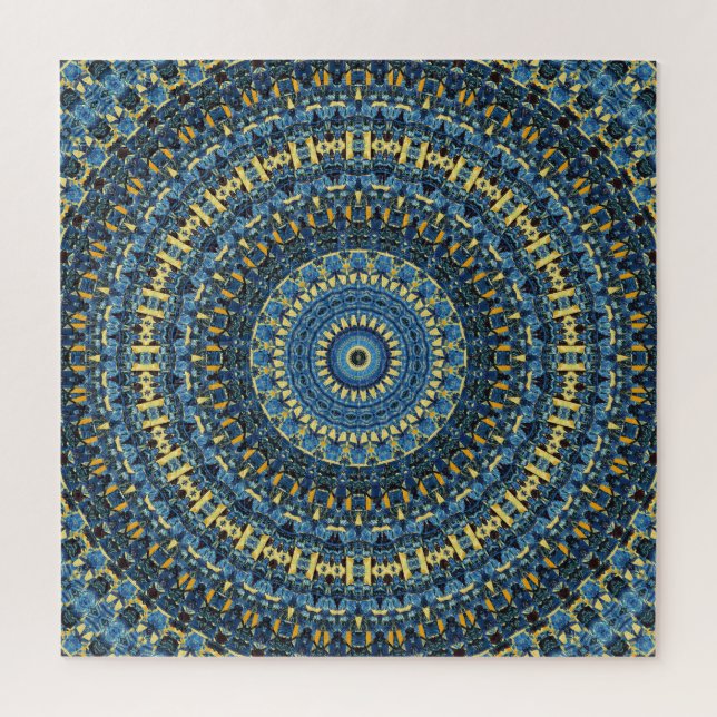 Van Gogh Starry Night Abstrakt Groovy Boho Mandala (Vertikal)