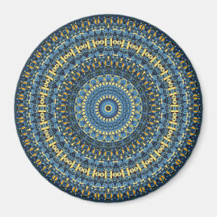 Van Gogh Starry Night Abstrakt Groovy Boho Mandala Magnet