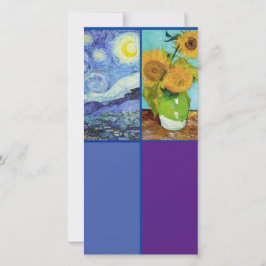 Van Gogh, Starry Night, Art Lesezeichen Card Karte