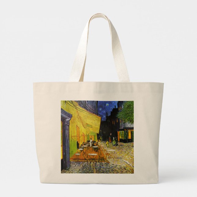 Van Gogh, “ Starry Night ” & “ Café Terrace ” Jumbo Stoffbeutel (Rückseite)