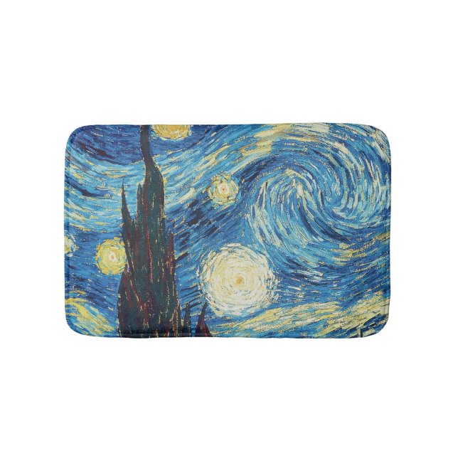 Van Gogh Starry Night Classic Impressionismus Art Badematte (Vorderseite)