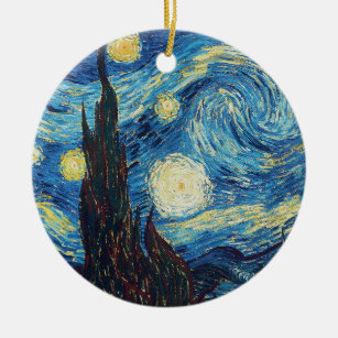 Van Gogh Starry Night Classic Impressionismus Art Keramik Ornament