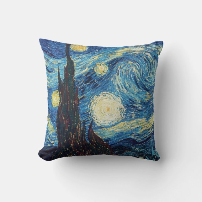 Van Gogh Starry Night Classic Impressionismus Art Kissen (Vorderseite)