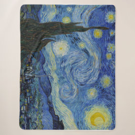 Van Gogh Starry Night Cosy Wohngestaltung Holiday  Sherpadecke