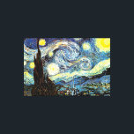 Van Gogh Starry Night Fine Art Leinwanddruck<br><div class="desc">Starry Night, schöne Kunst von Vincent van Gogh.</div>