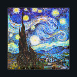 Van Gogh Starry Night Fine Art Magnet<br><div class="desc">Starry Night,  schöne Kunst von Vincent van Gogh.</div>