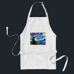 Van Gogh Starry Night Fine Art Schürze<br><div class="desc">Starry Night, schöne Kunst von Vincent van Gogh.</div>