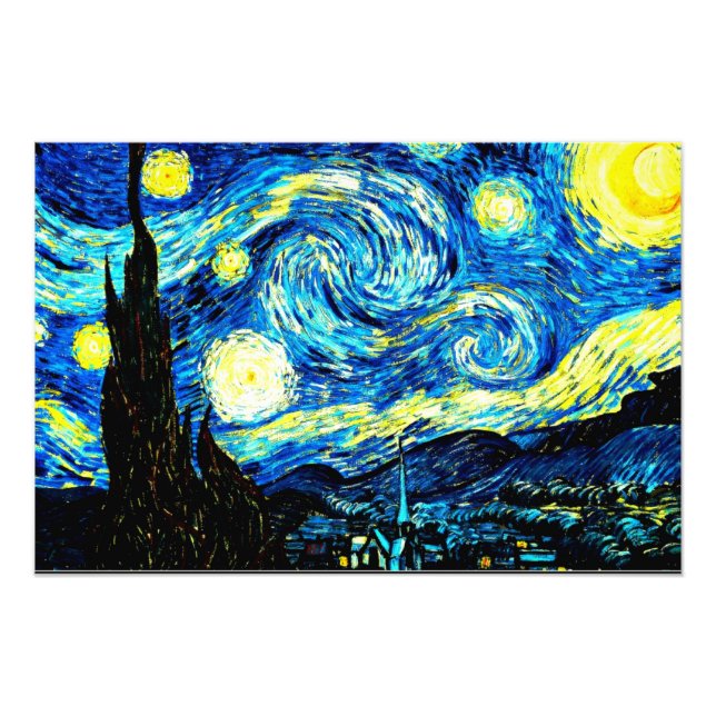 Van Gogh - Starry Night Fotodruck (Vorne)