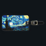 Van Gogh - Starry Night Gepäckanhänger<br><div class="desc">Vincent van Gogh Gemälde,  Starry Night,  Gepäckanhänger.</div>
