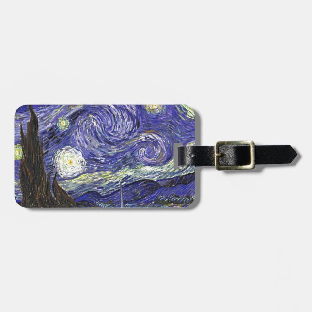 Van Gogh Starry Night Gepäckanhänger (Vorderseite horizontal)