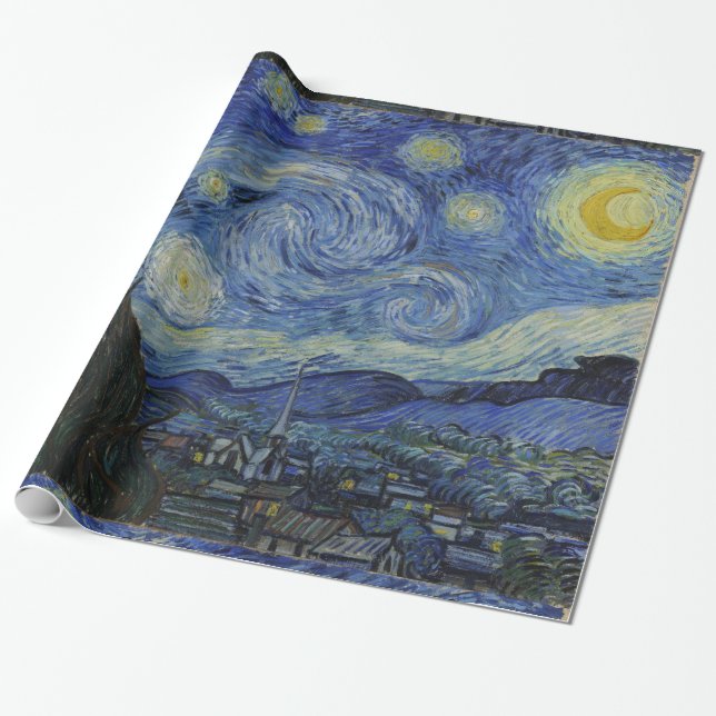 Van Gogh Starry Night Geschenkpapier (Ungerollt)