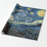 Van Gogh Starry Night Geschenkpapier<br><div class="desc">Vincent Van Gogh Starry Nacht Vintage Kunstwerke .. Designer Geschenkverpackung / Packpapier Rolle von Zazilicious Zazilicious.</div>