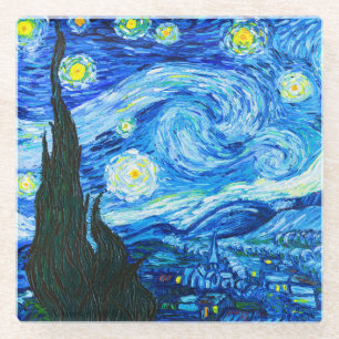 Van Gogh Starry Night Glasuntersetzer
