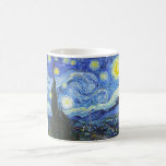 VAN GOGH Starry Night Kaffeetasse<br><div class="desc">"van gogh vincent", Sternennacht, "berühmtes Gemälde", Vintag, Sterne, Himmel, "Fine Art", blau</div>