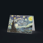 Van Gogh Starry Night Karte<br><div class="desc">Starry Night,  schöne Kunst von Vincent van Gogh.</div>