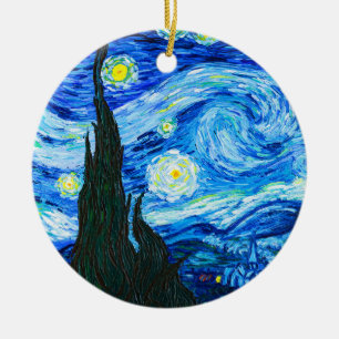 Van Gogh Starry Night Keramik Ornament