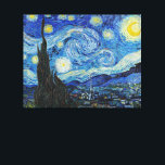 Van Gogh - Starry Night Leinwanddruck<br><div class="desc">Vincent van Gogh's berühmtes Kunstwerk,  Starry Night.</div>