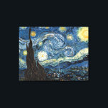 Van Gogh Starry Night Leinwanddruck<br><div class="desc">Meisterwerk der Vincent Van Gogh Starry Night,  Vintage Kunstwerke zu modernen Produkten aus Zazilicious</div>