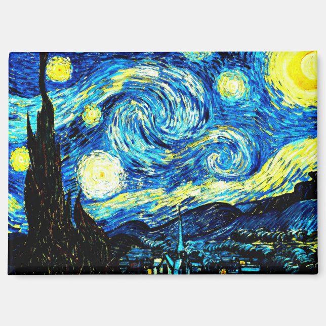 Van Gogh - Starry Night Magnet (Vorderseite)