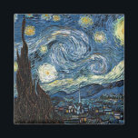 Van Gogh Starry Night Magnet<br><div class="desc">Meisterwerk der Vincent Van Gogh Starry Night,  Vintage Kunstwerke zu modernen Produkten aus Zazilicious</div>