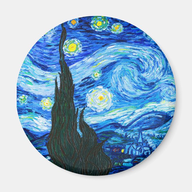 Van Gogh Starry Night Magnet (Vorne)